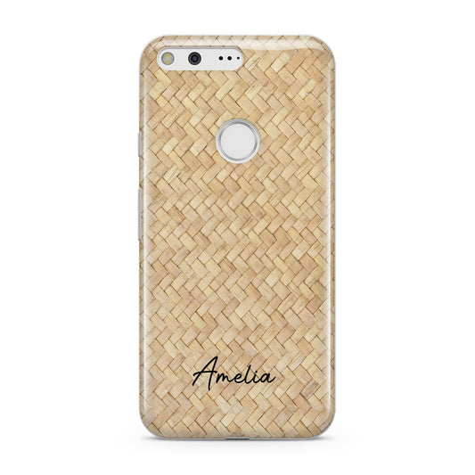 Custom Rattan Pattern Google Pixel Case