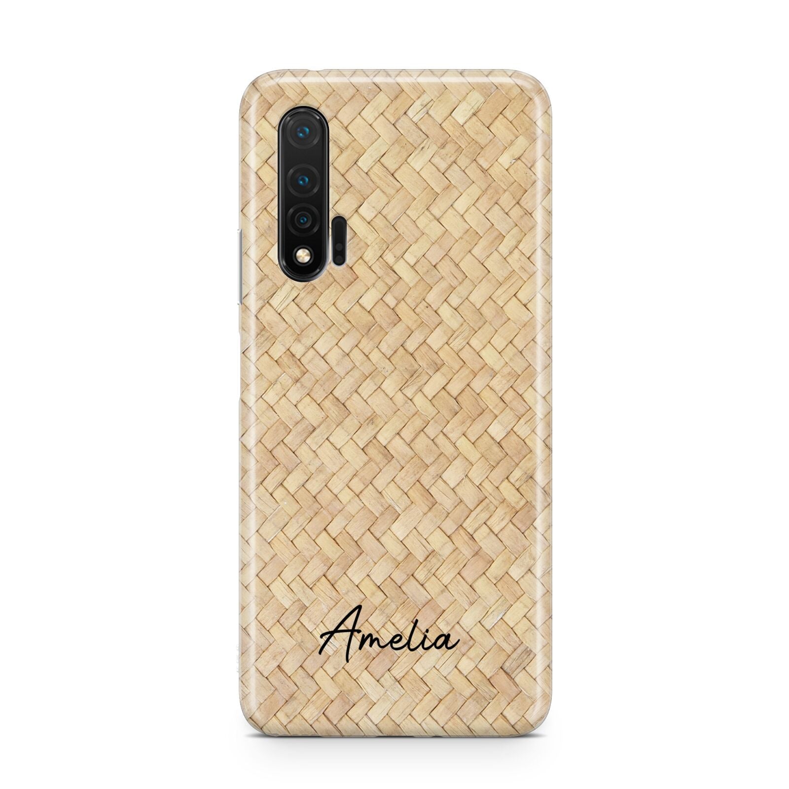 Custom Rattan Pattern Huawei Nova 6 Phone Case