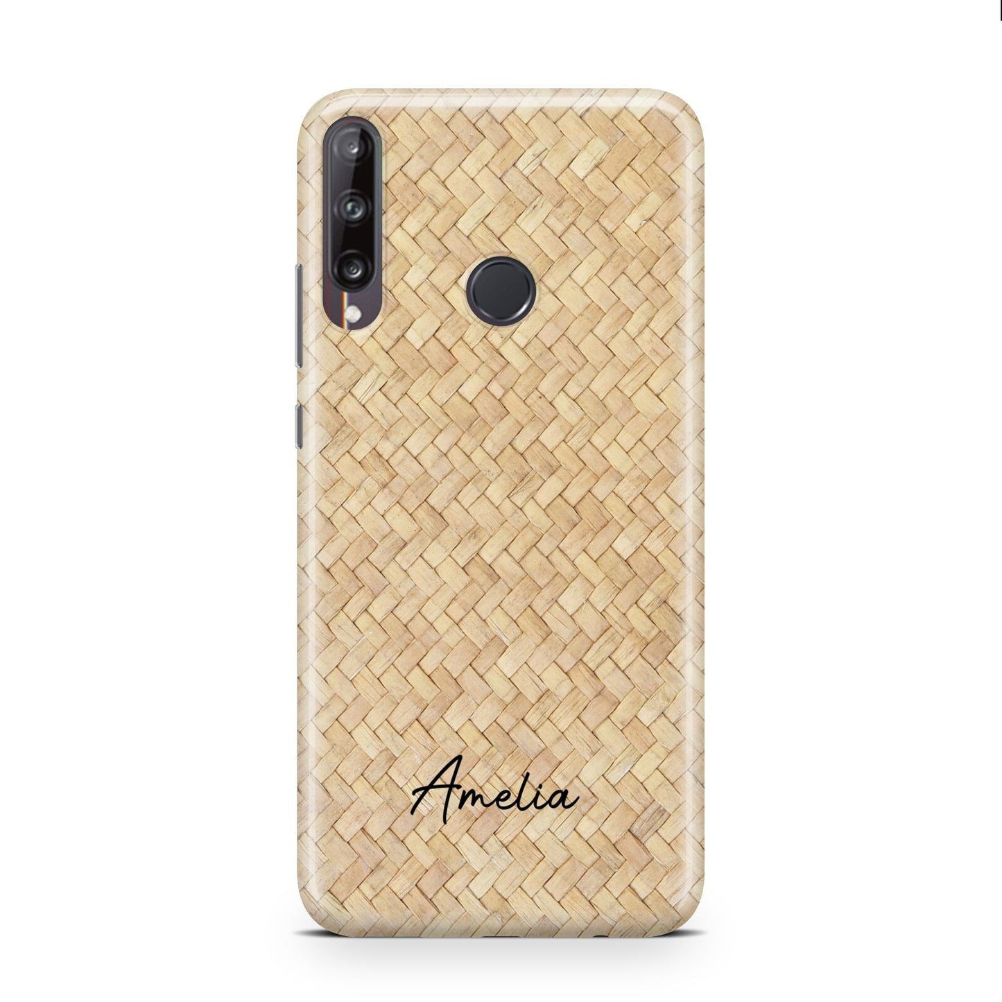 Custom Rattan Pattern Huawei P40 Lite E Phone Case