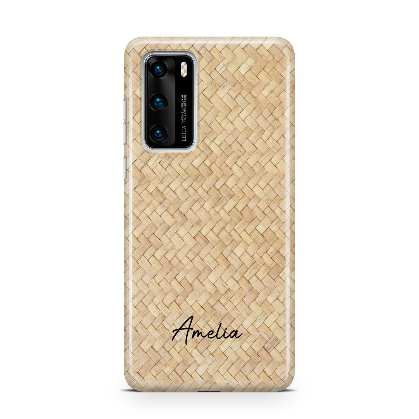 Custom Rattan Pattern Huawei P40 Phone Case