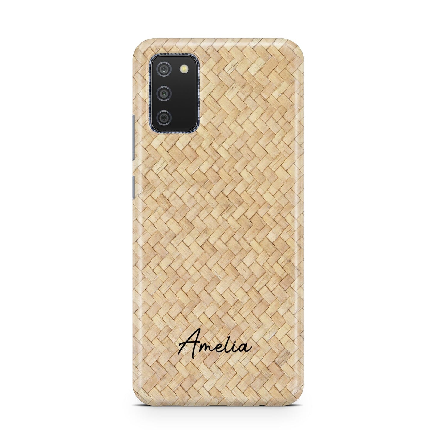 Custom Rattan Pattern Samsung A02s Case