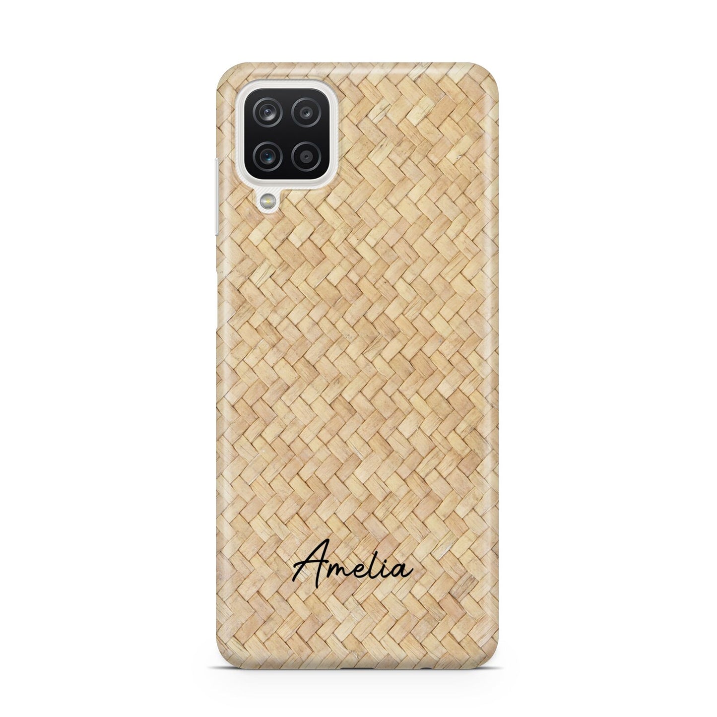 Custom Rattan Pattern Samsung A12 Case