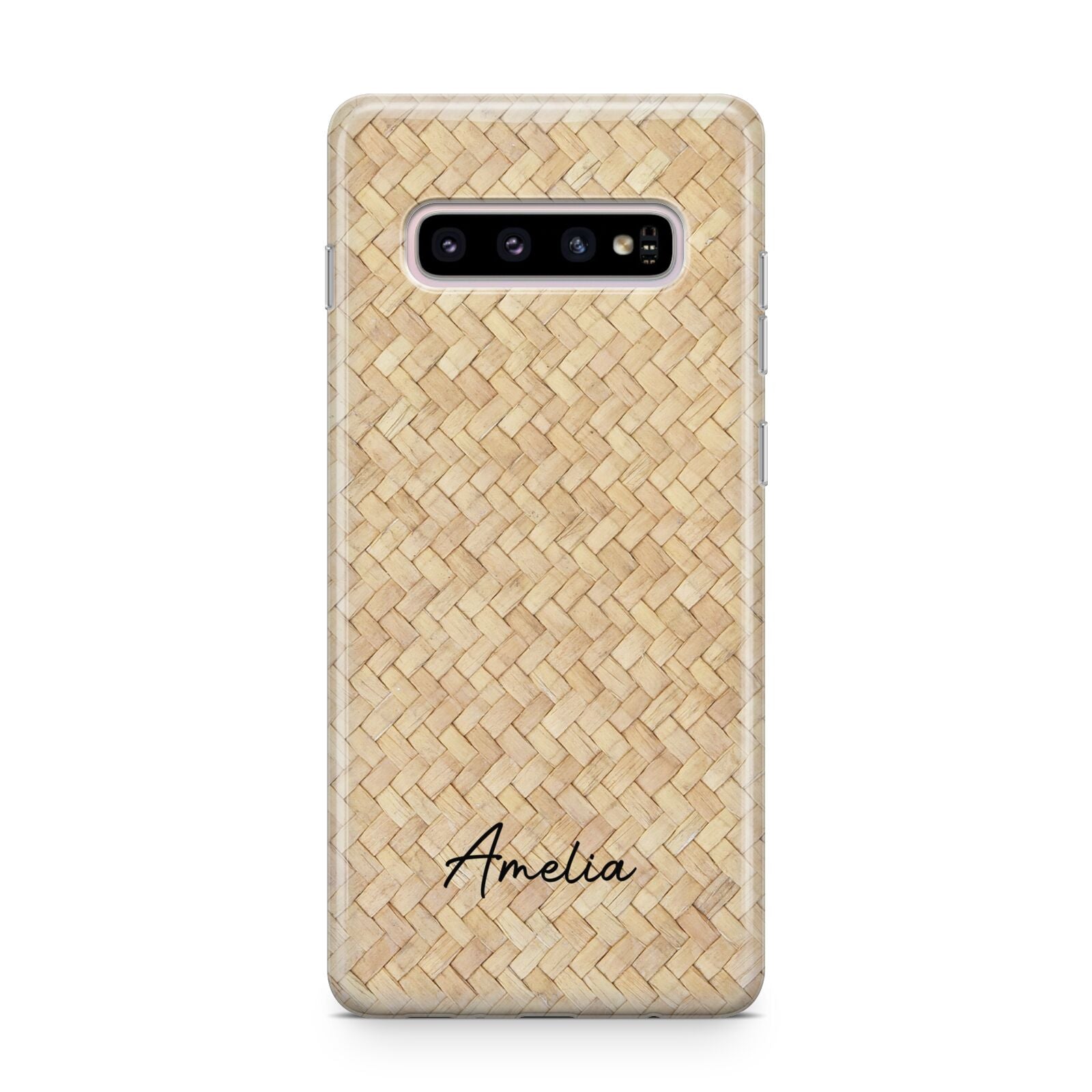 Custom Rattan Pattern Samsung Galaxy S10 Plus Case