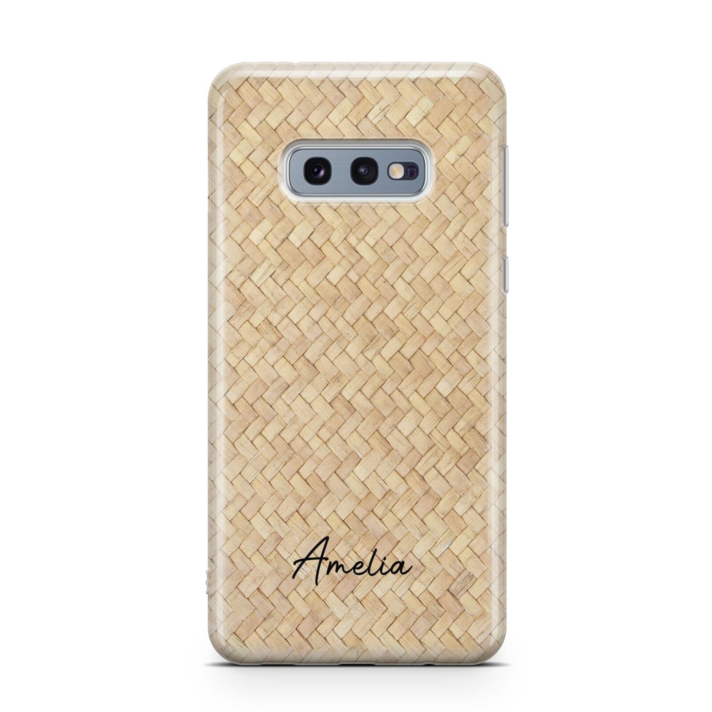 Custom Rattan Pattern Samsung Galaxy S10E Case