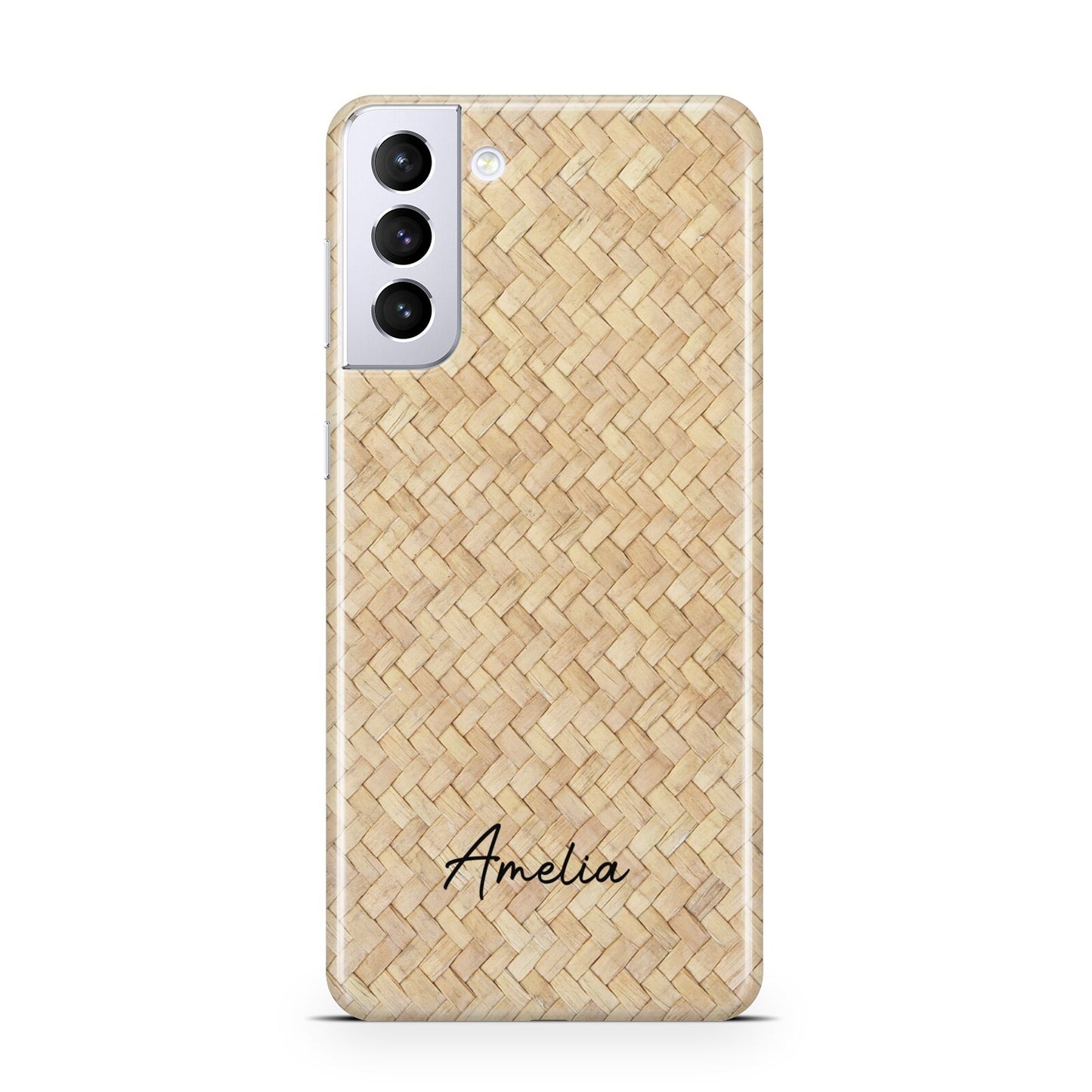 Custom Rattan Pattern Samsung S21 Plus Case