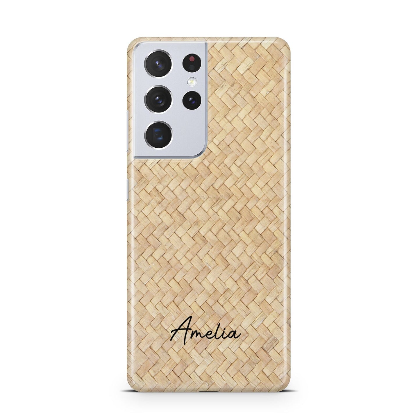 Custom Rattan Pattern Samsung S21 Ultra Case