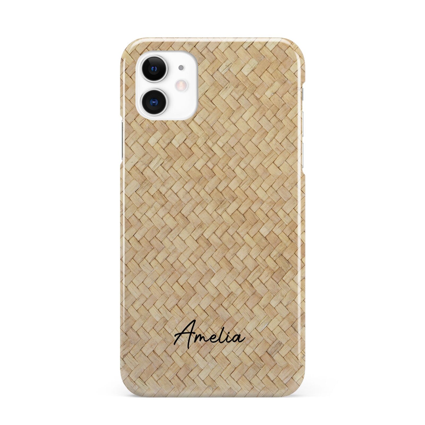 Custom Rattan Pattern iPhone 11 3D Snap Case