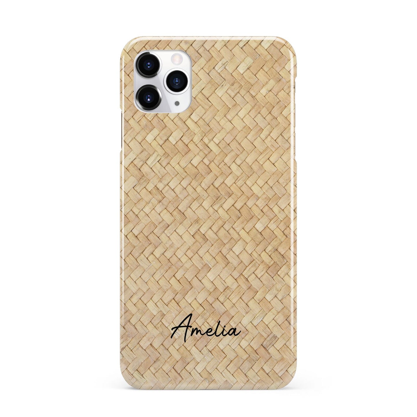 Custom Rattan Pattern iPhone 11 Pro Max 3D Snap Case