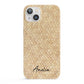 Custom Rattan Pattern iPhone 13 Full Wrap 3D Snap Case