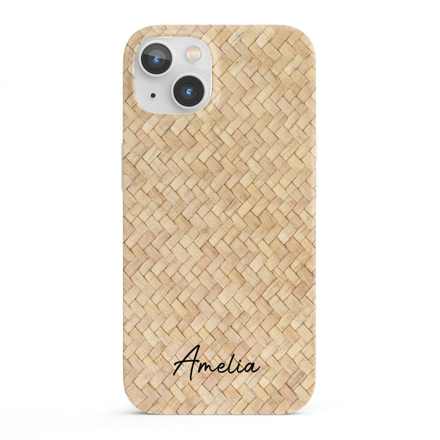 Custom Rattan Pattern iPhone 13 Full Wrap 3D Snap Case