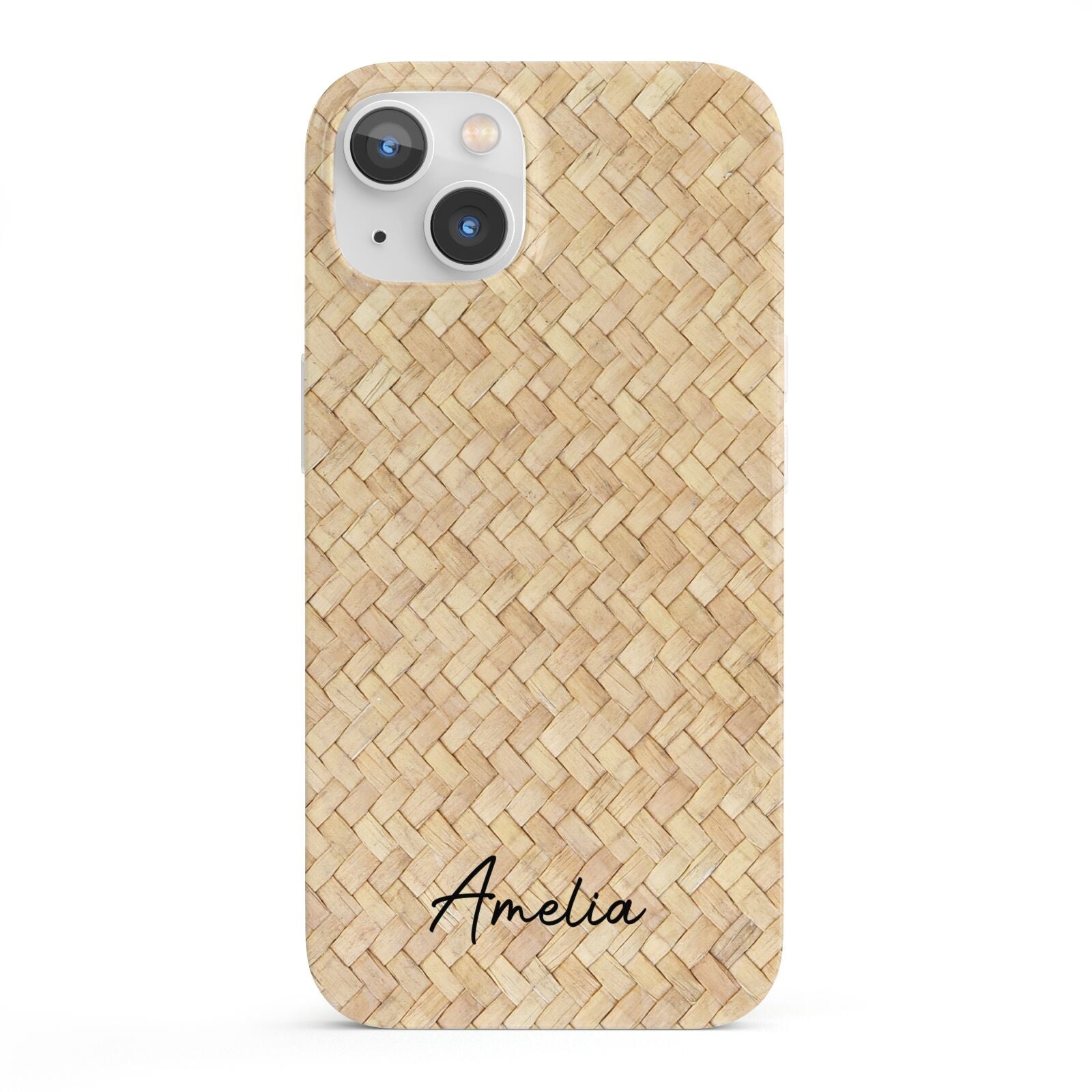 Custom Rattan Pattern iPhone 13 Full Wrap 3D Snap Case