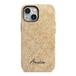 Custom Rattan Pattern iPhone 13 Mini Full Wrap 3D Tough Case