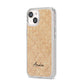 Custom Rattan Pattern iPhone 14 Clear Tough Case Starlight Angled Image