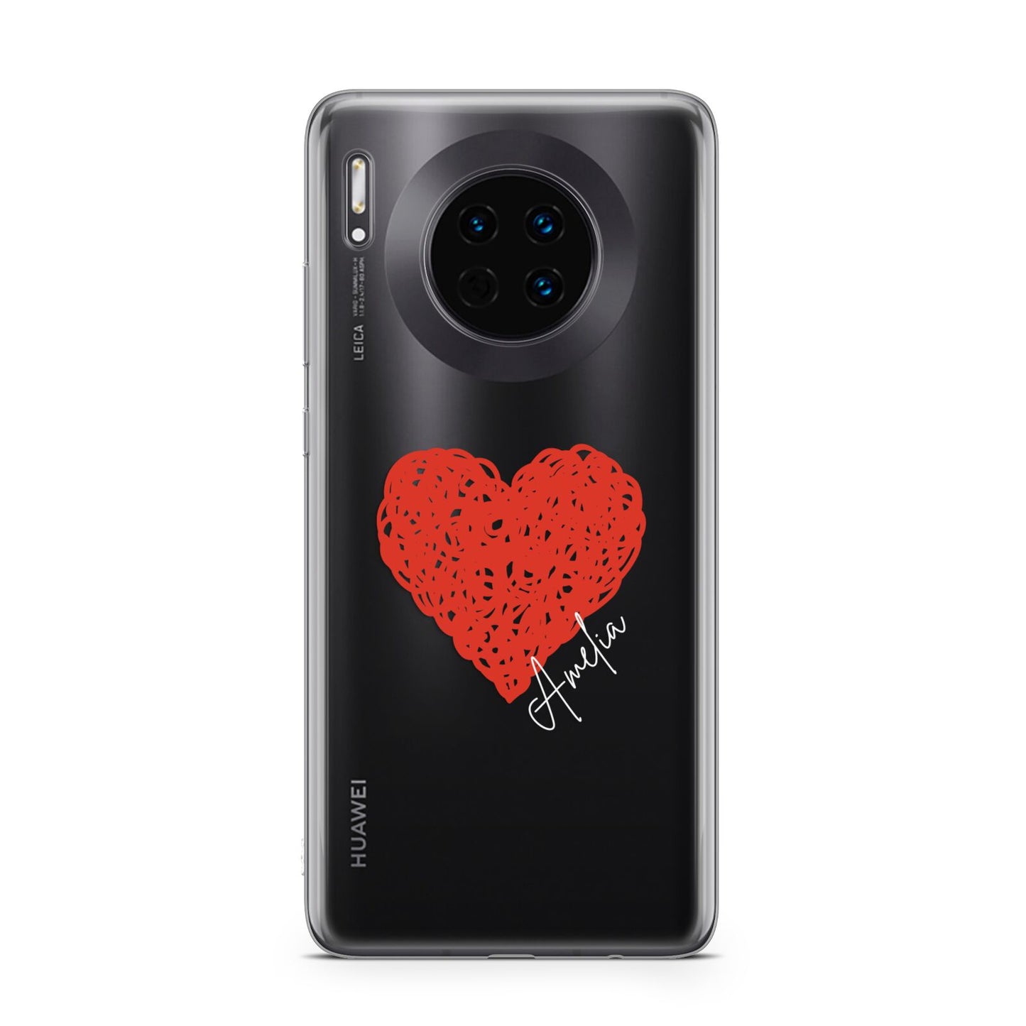 Custom Red Heart Huawei Mate 30