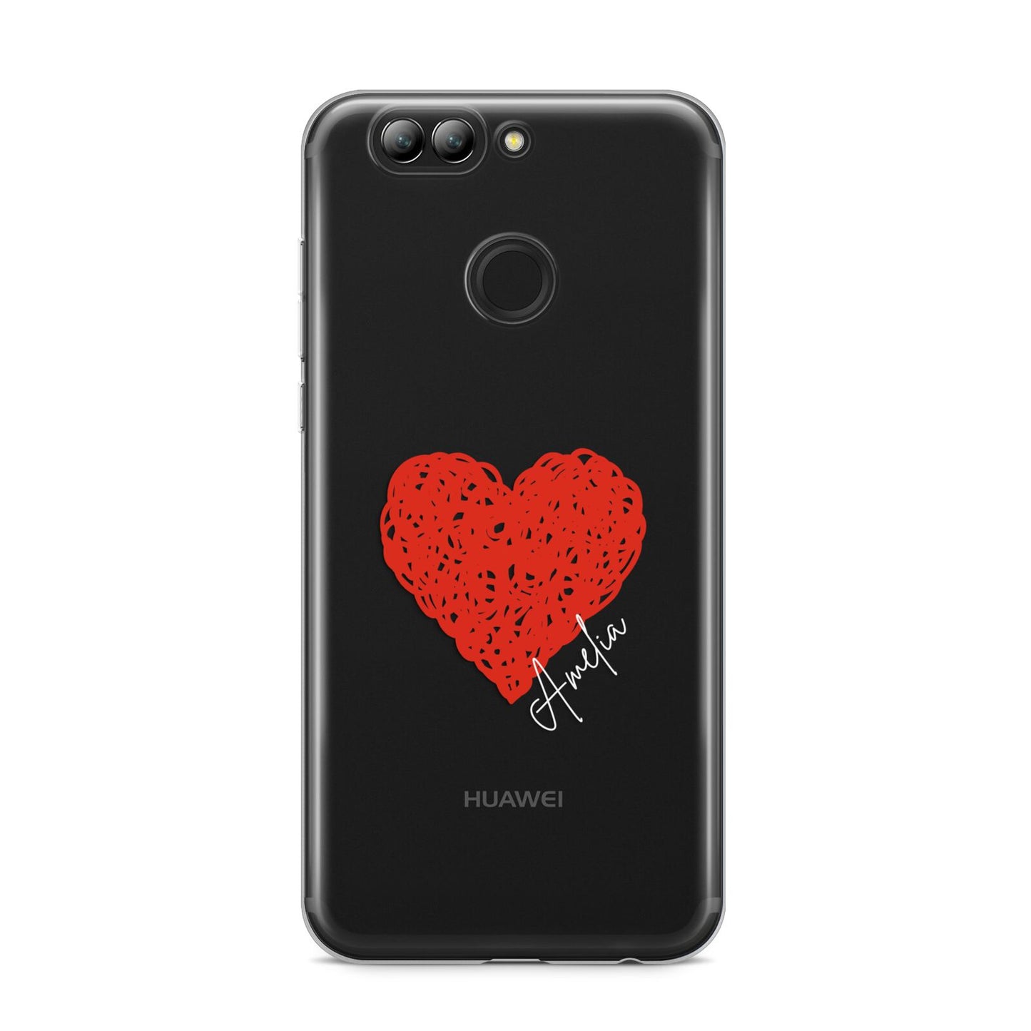 Custom Red Heart Huawei Nova 2s Phone Case