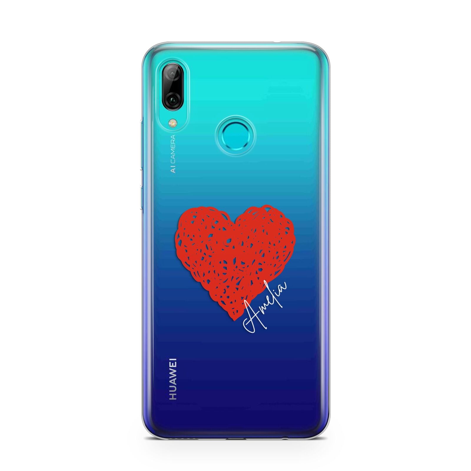 Custom Red Heart Huawei P Smart 2019 Case