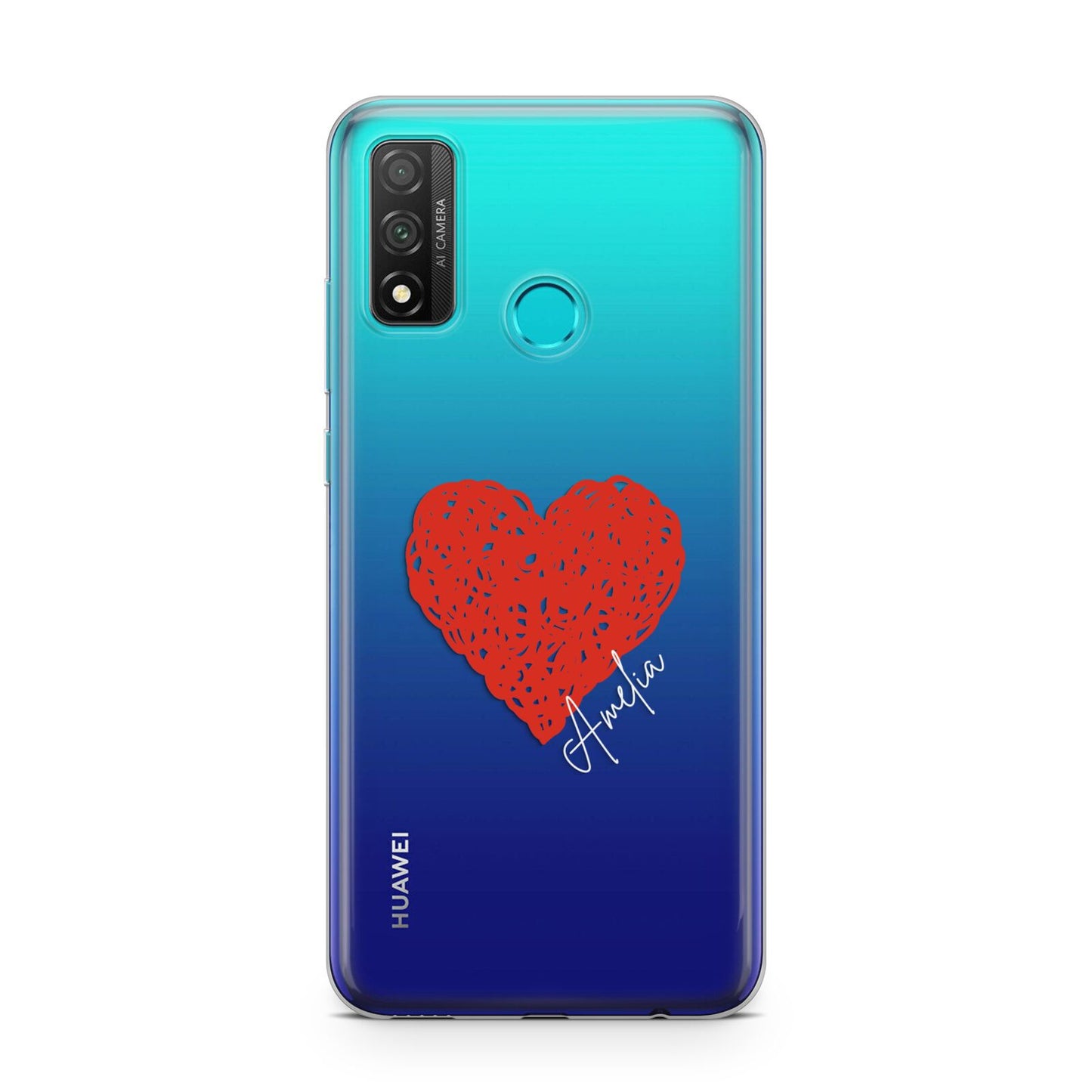 Custom Red Heart Huawei P Smart 2020