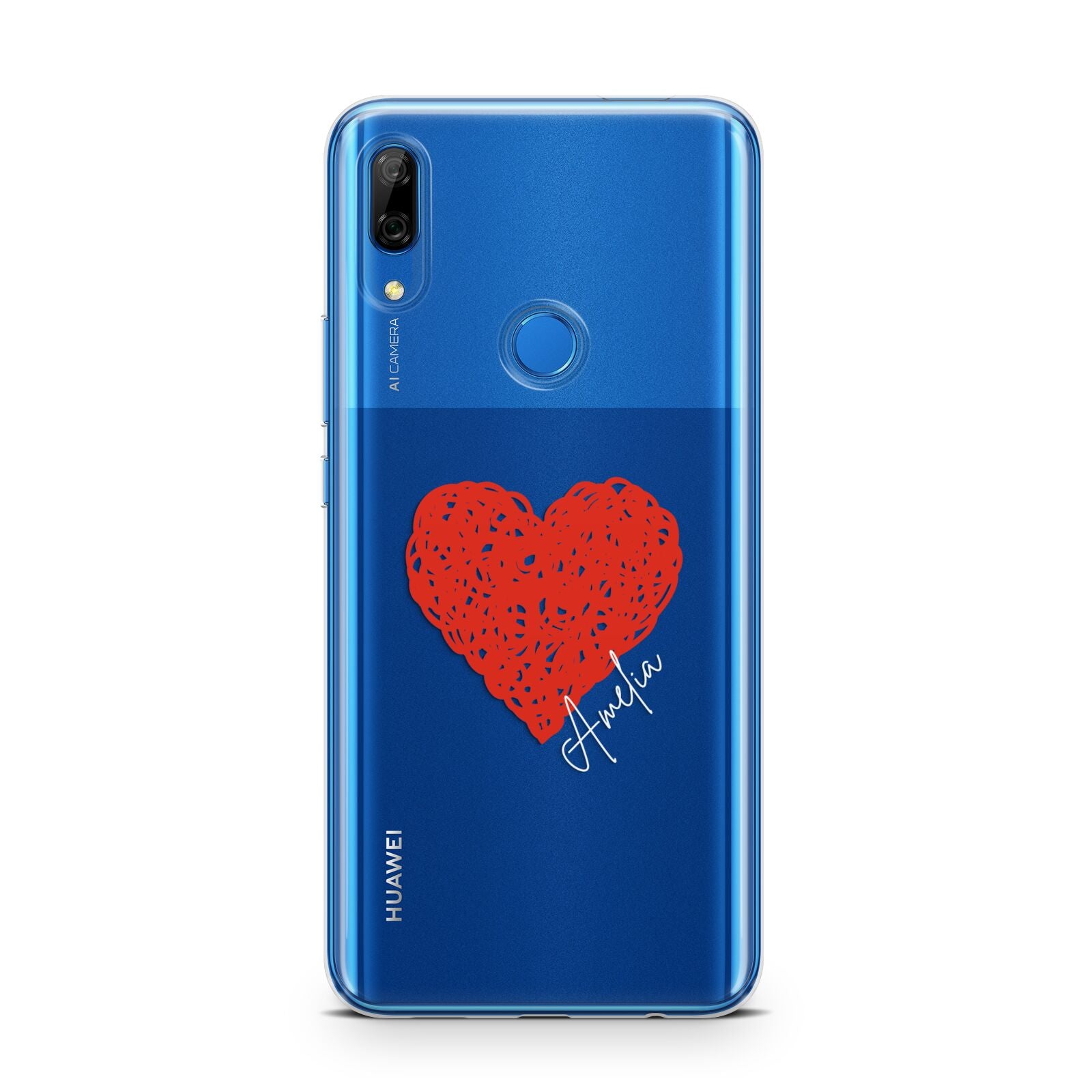 Custom Red Heart Huawei P Smart Z