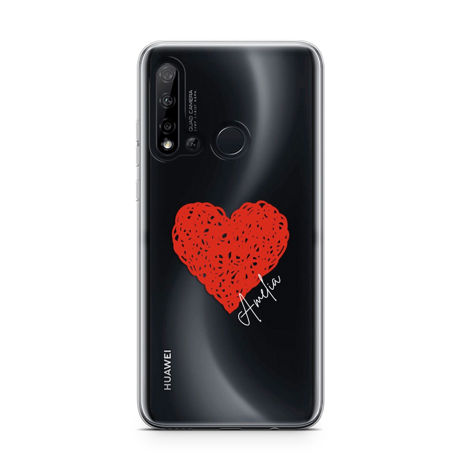 Custom Red Heart Huawei P20 Lite 5G Phone Case