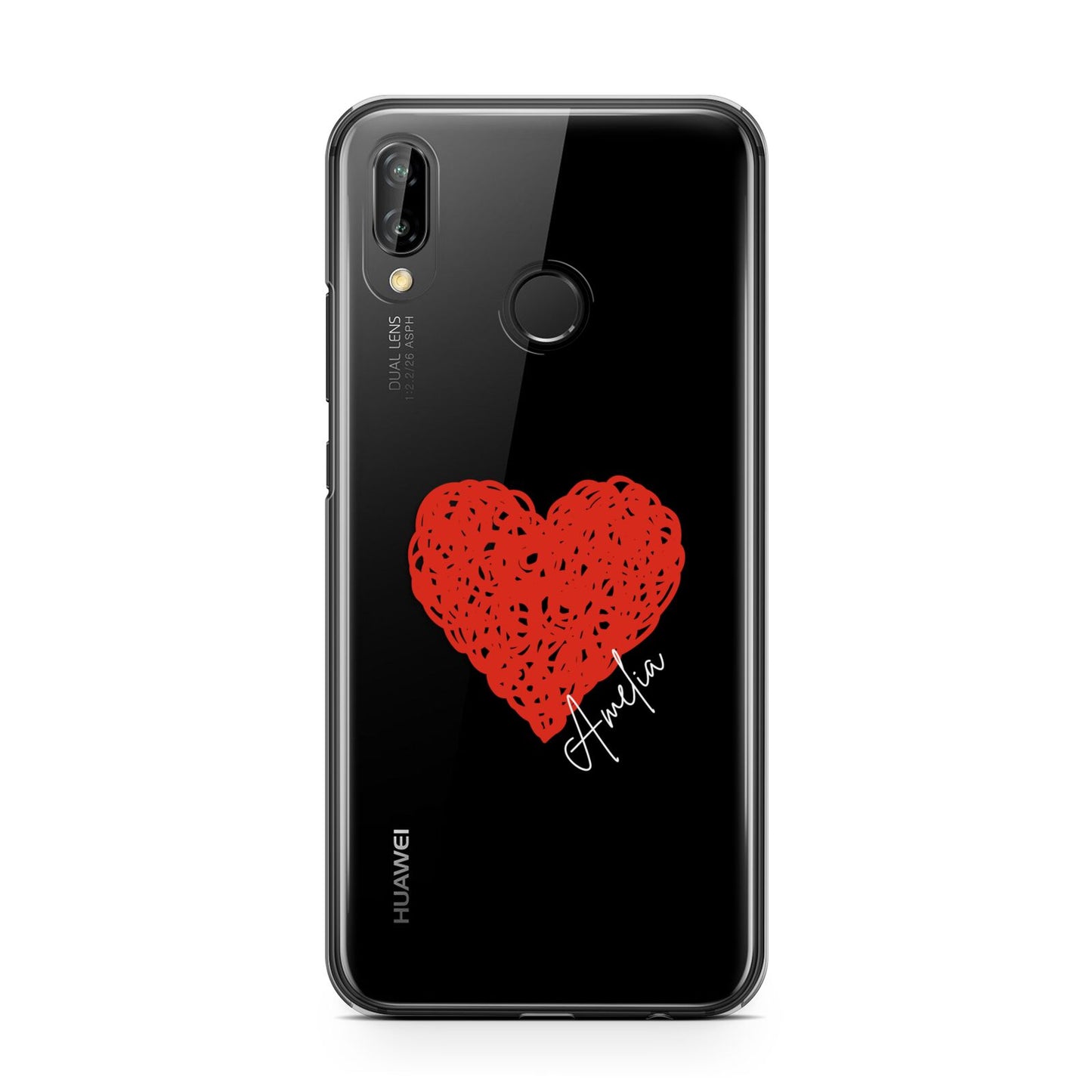 Custom Red Heart Huawei P20 Lite Phone Case