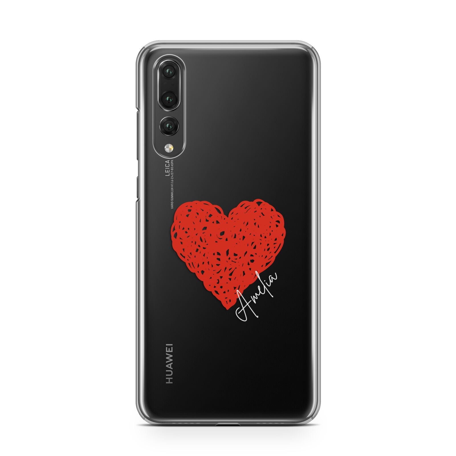 Custom Red Heart Huawei P20 Pro Phone Case