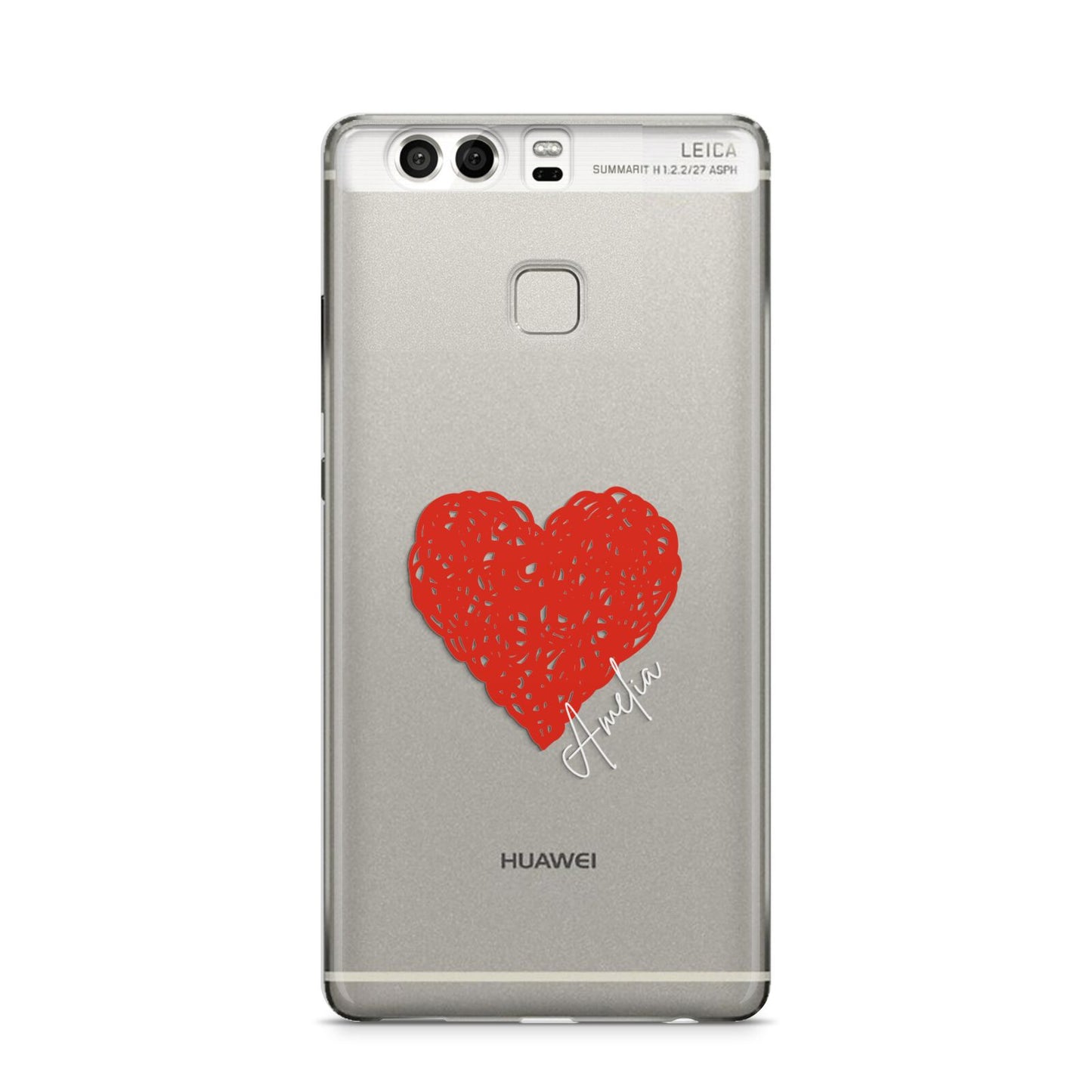 Custom Red Heart Huawei P9 Case