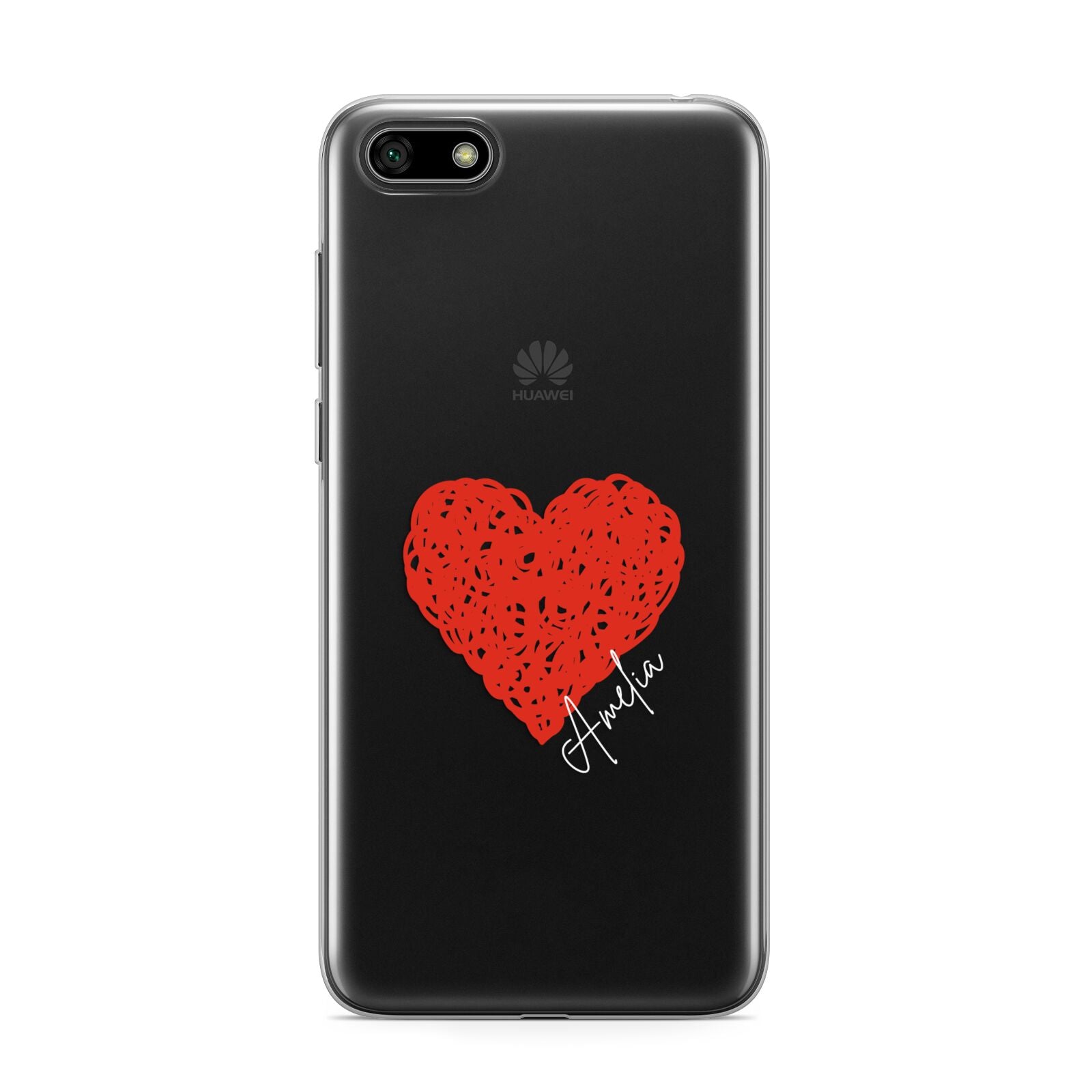 Custom Red Heart Huawei Y5 Prime 2018 Phone Case