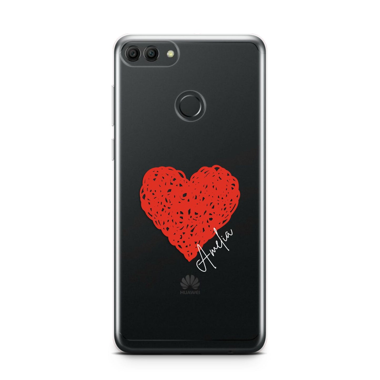 Custom Red Heart Huawei Y9 2018