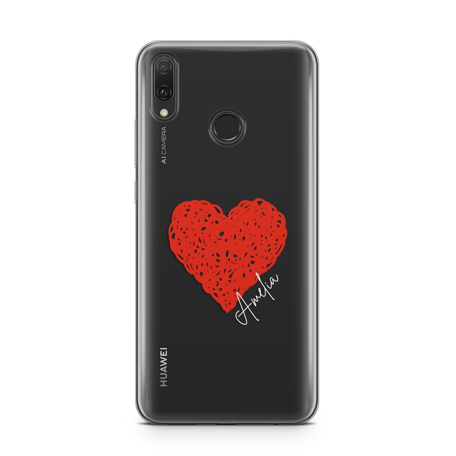 Custom Red Heart Huawei Y9 2019