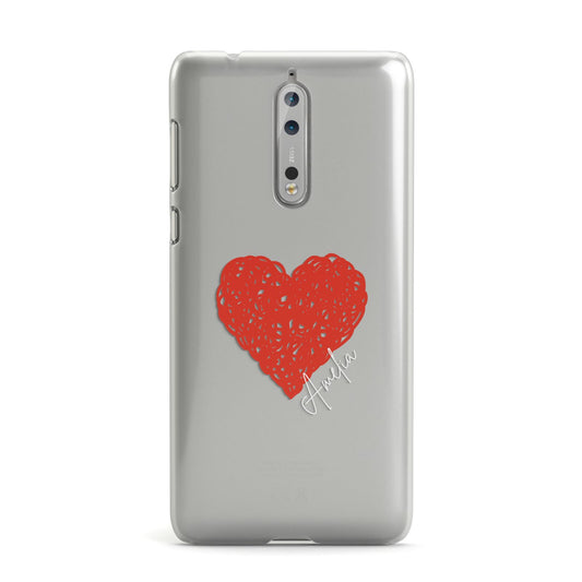 Custom Red Heart Nokia Case