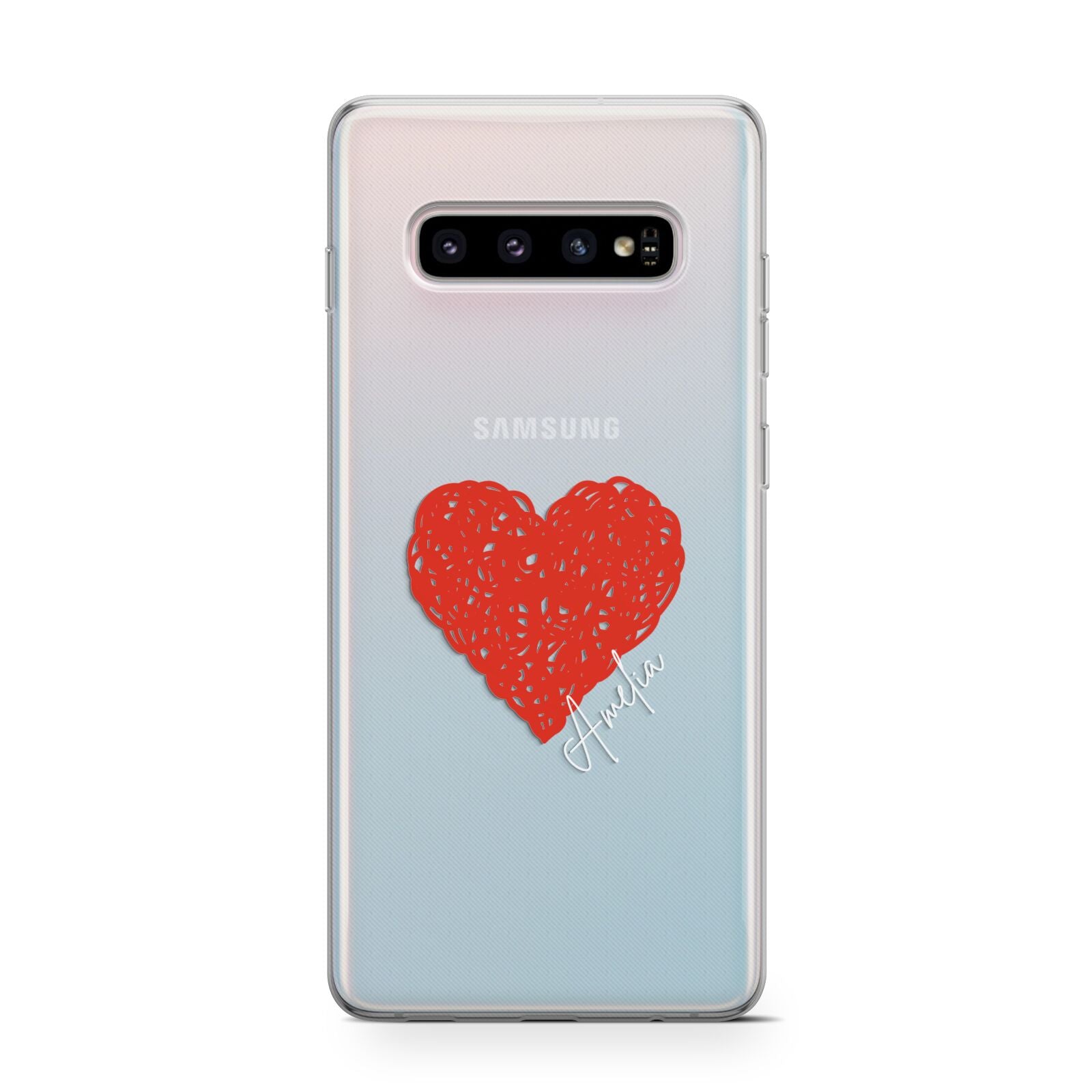 Custom Red Heart Protective Samsung Galaxy Case