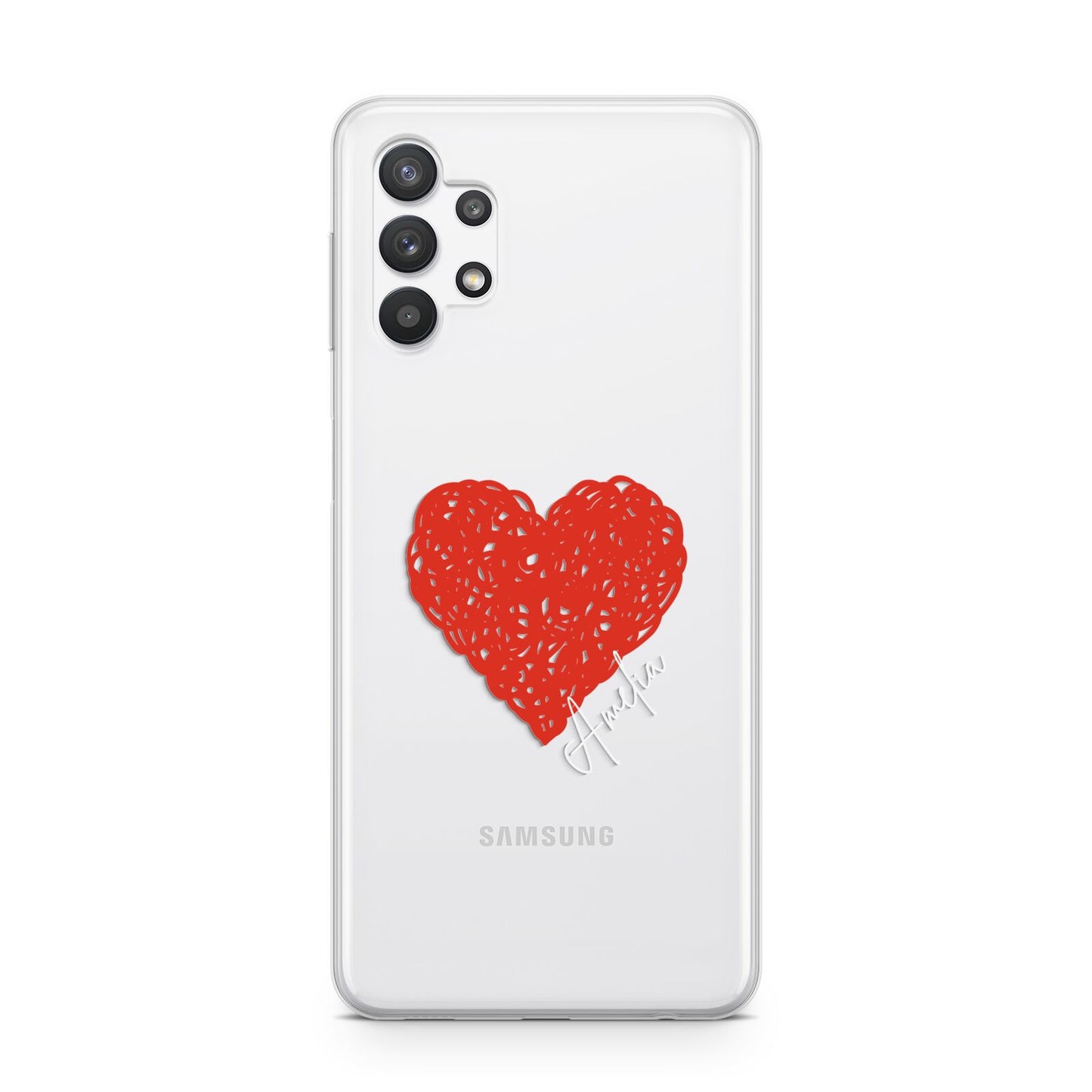 Custom Red Heart Samsung A32 5G Case