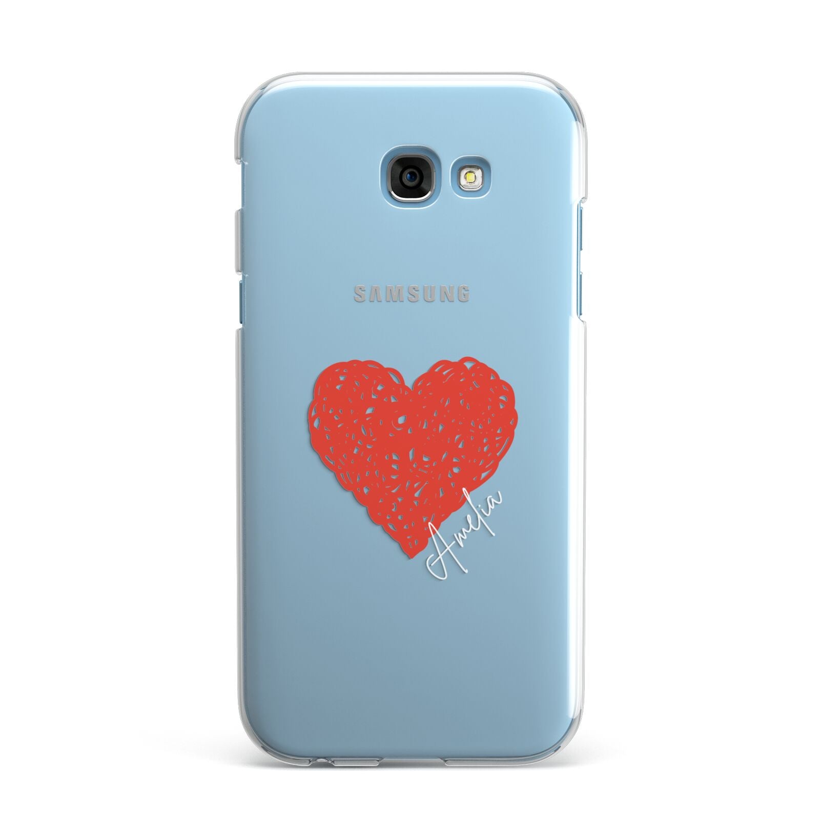 Custom Red Heart Samsung Galaxy A7 2017 Case