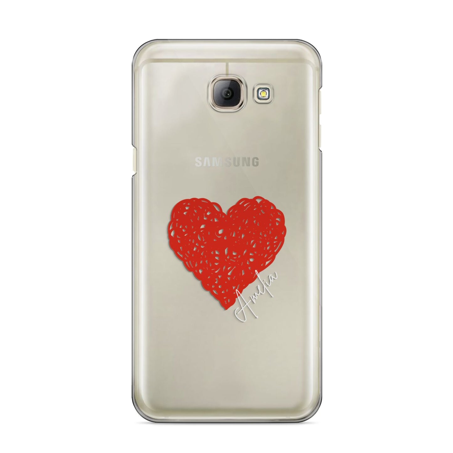 Custom Red Heart Samsung Galaxy A8 2016 Case