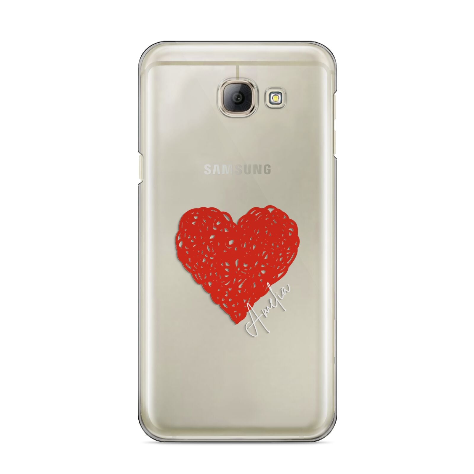 Custom Red Heart Samsung Galaxy A8 2016 Case