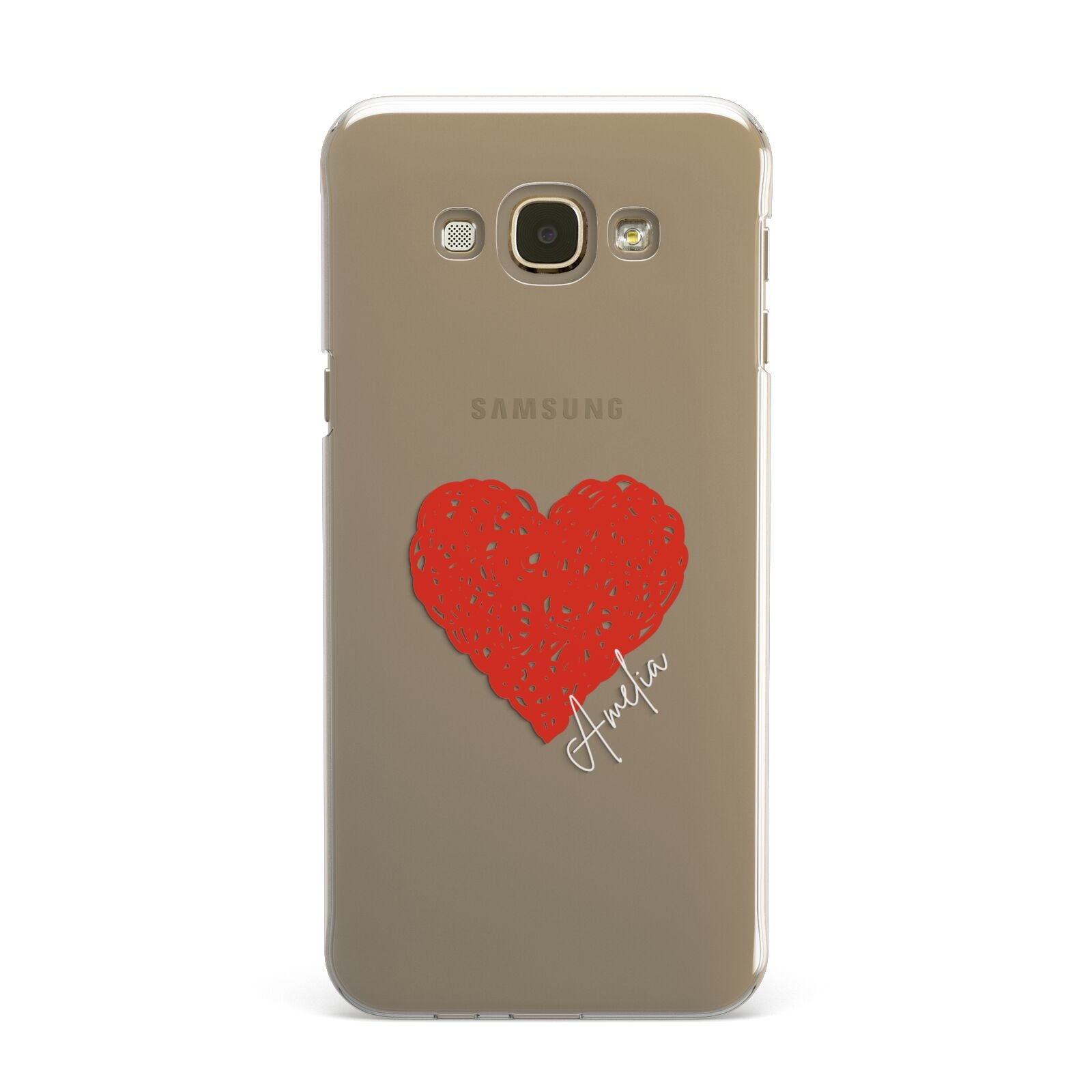 Custom Red Heart Samsung Galaxy A8 Case