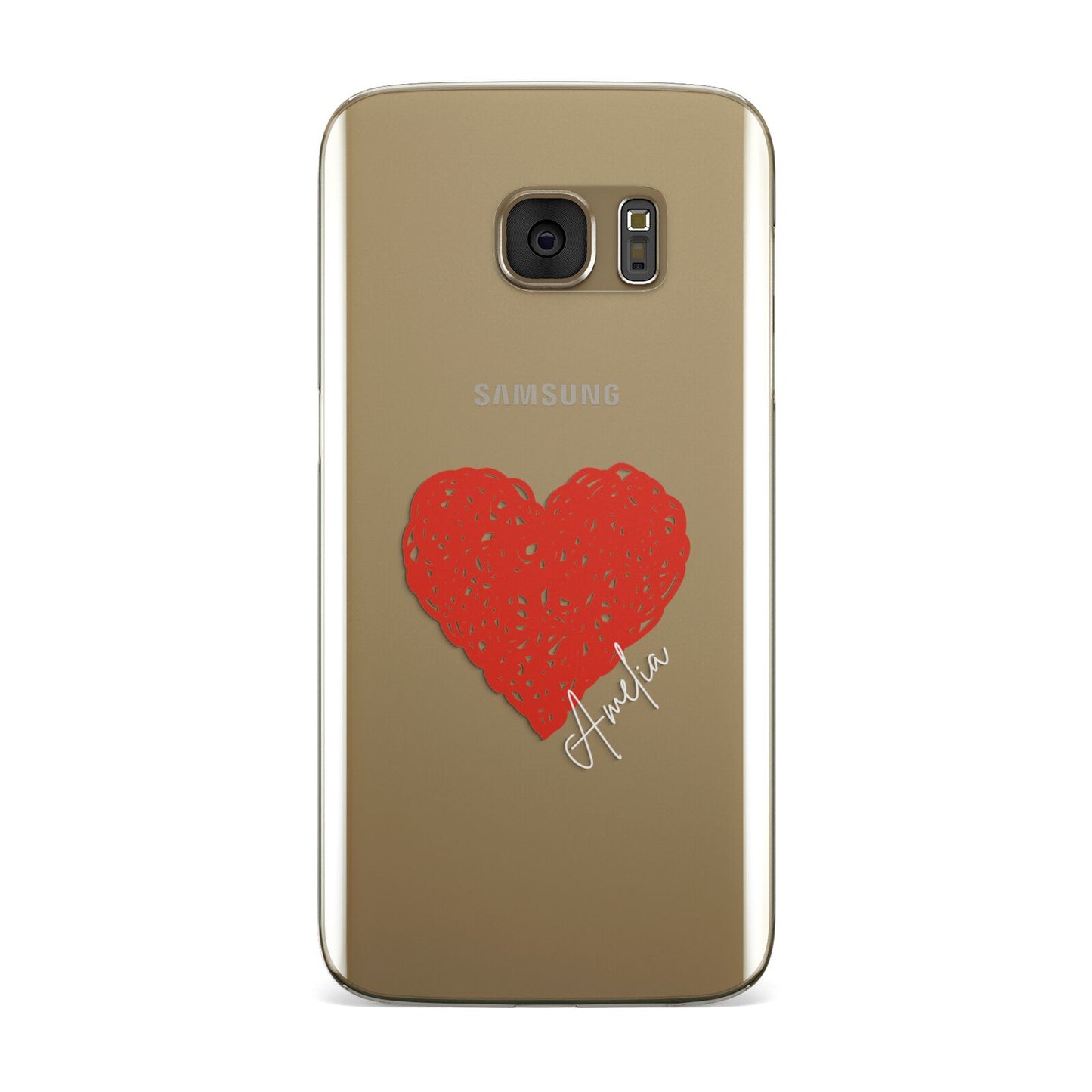 Custom Red Heart Samsung Galaxy Case