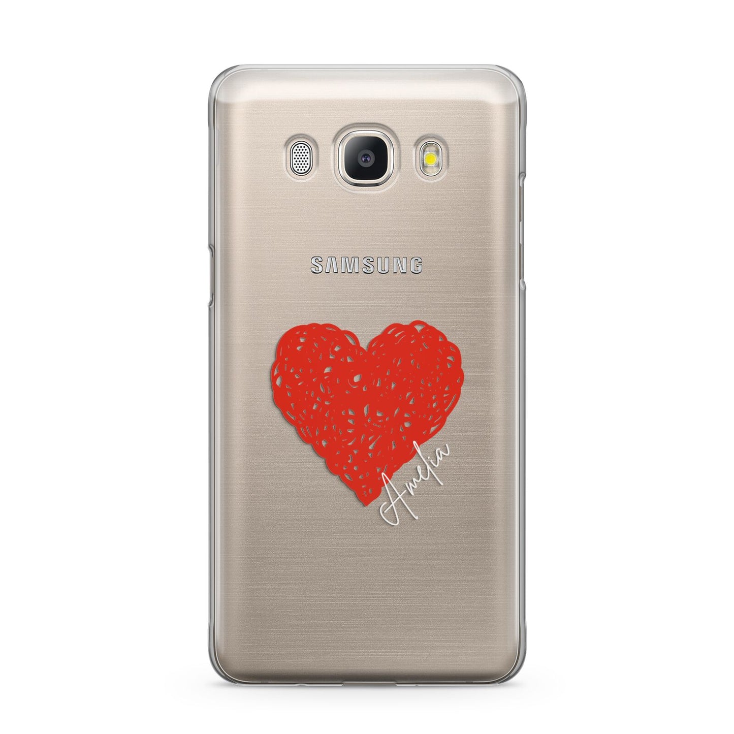 Custom Red Heart Samsung Galaxy J5 2016 Case