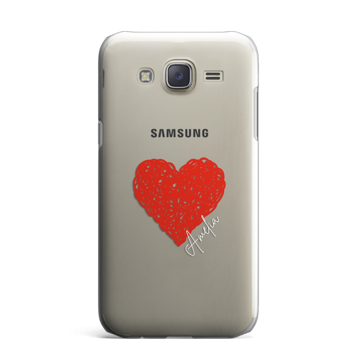 Custom Red Heart Samsung Galaxy J7 Case