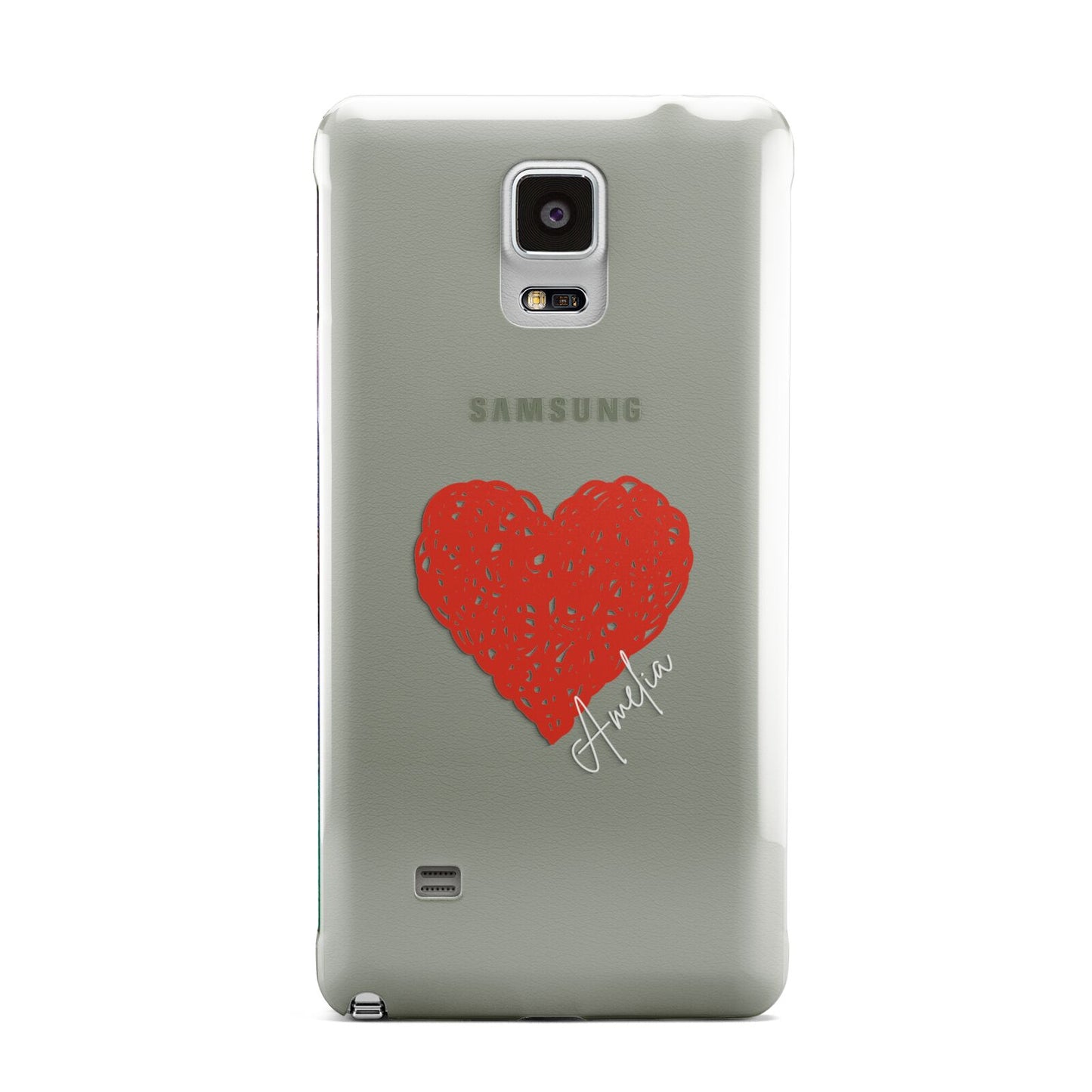 Custom Red Heart Samsung Galaxy Note 4 Case