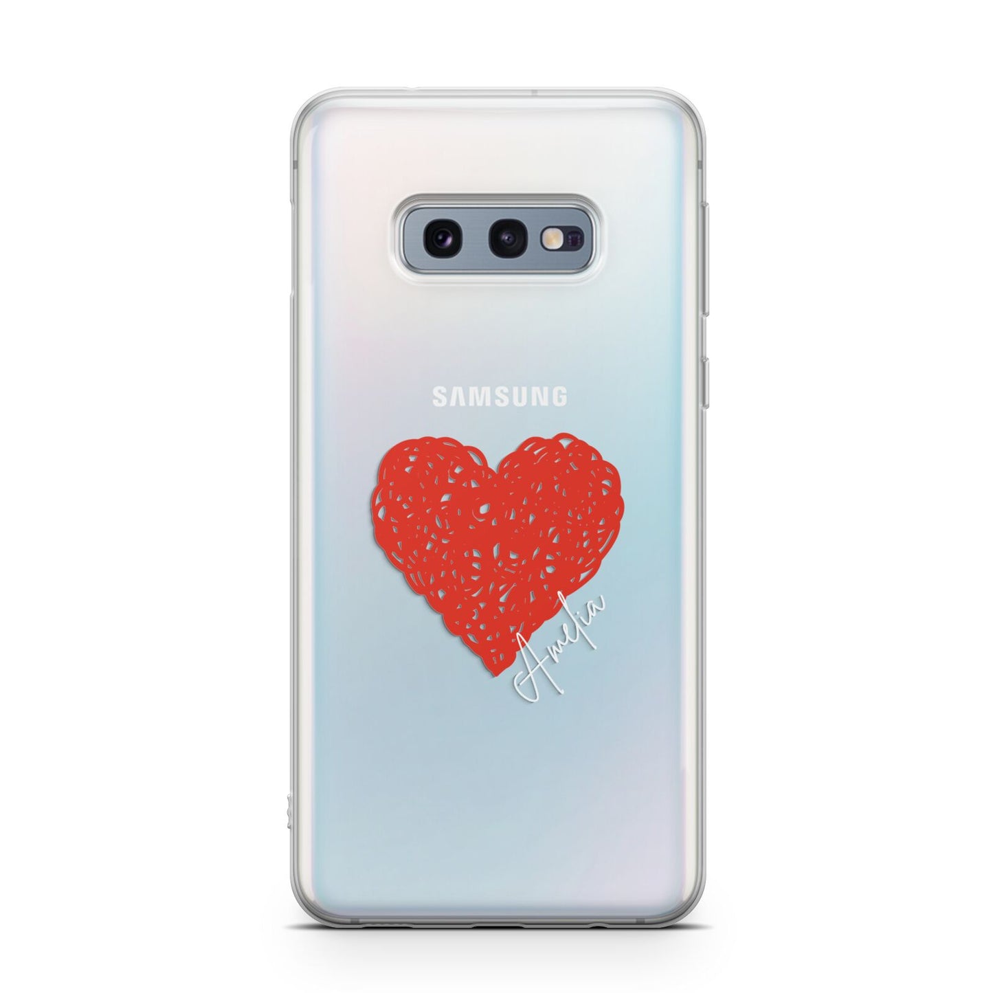 Custom Red Heart Samsung Galaxy S10E Case