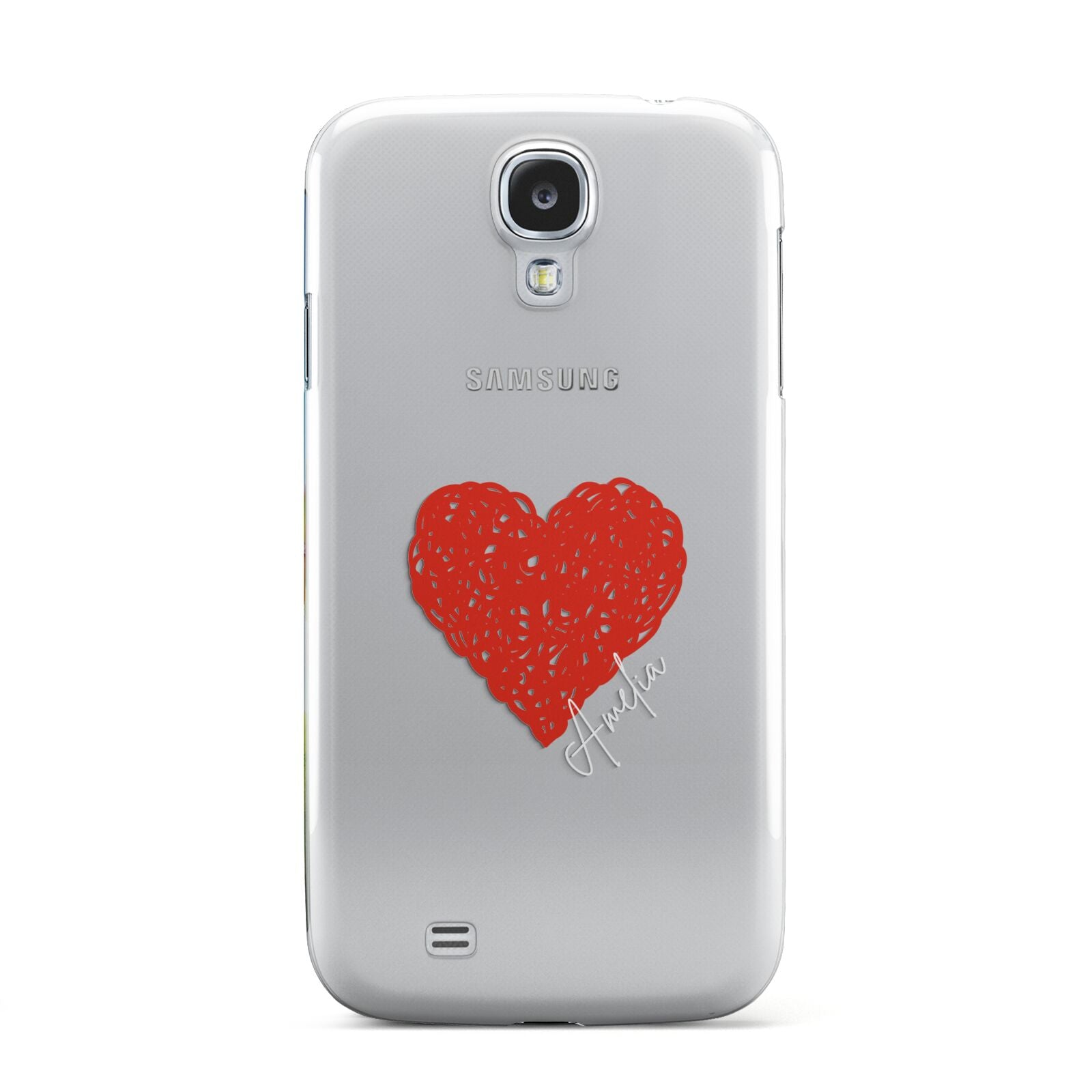 Custom Red Heart Samsung Galaxy S4 Case