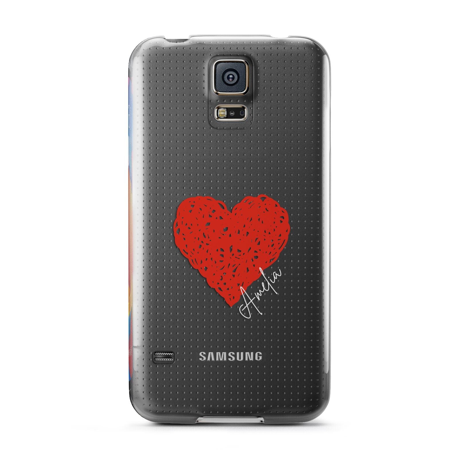 Custom Red Heart Samsung Galaxy S5 Case