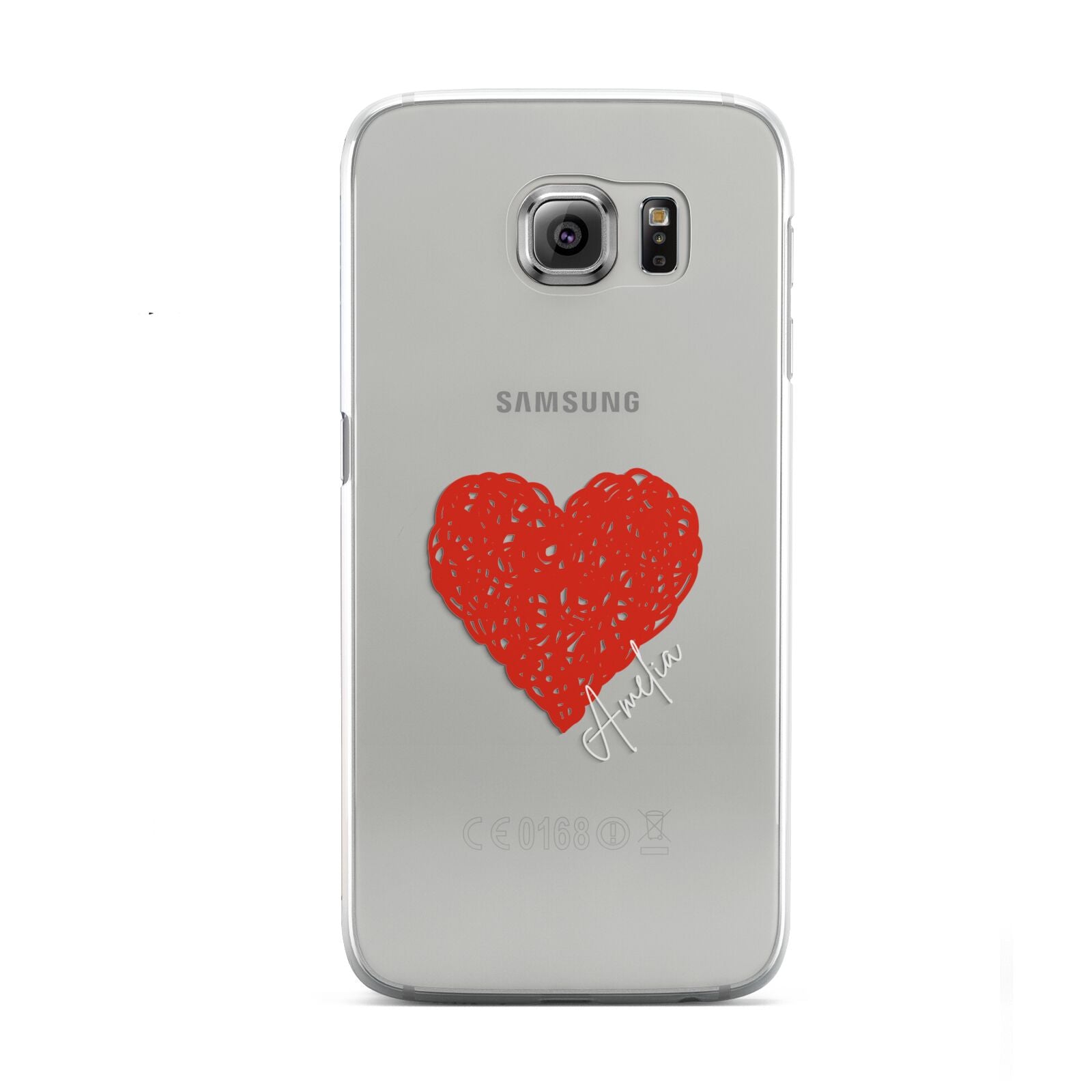 Custom Red Heart Samsung Galaxy S6 Case