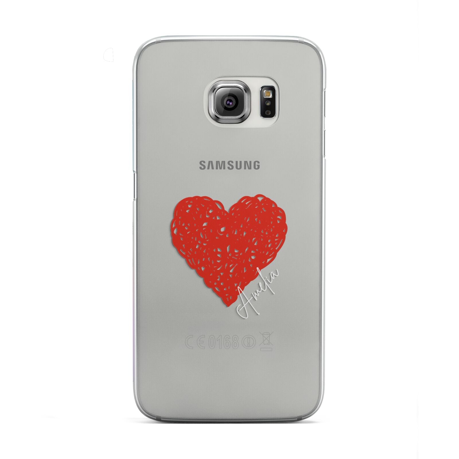 Custom Red Heart Samsung Galaxy S6 Edge Case