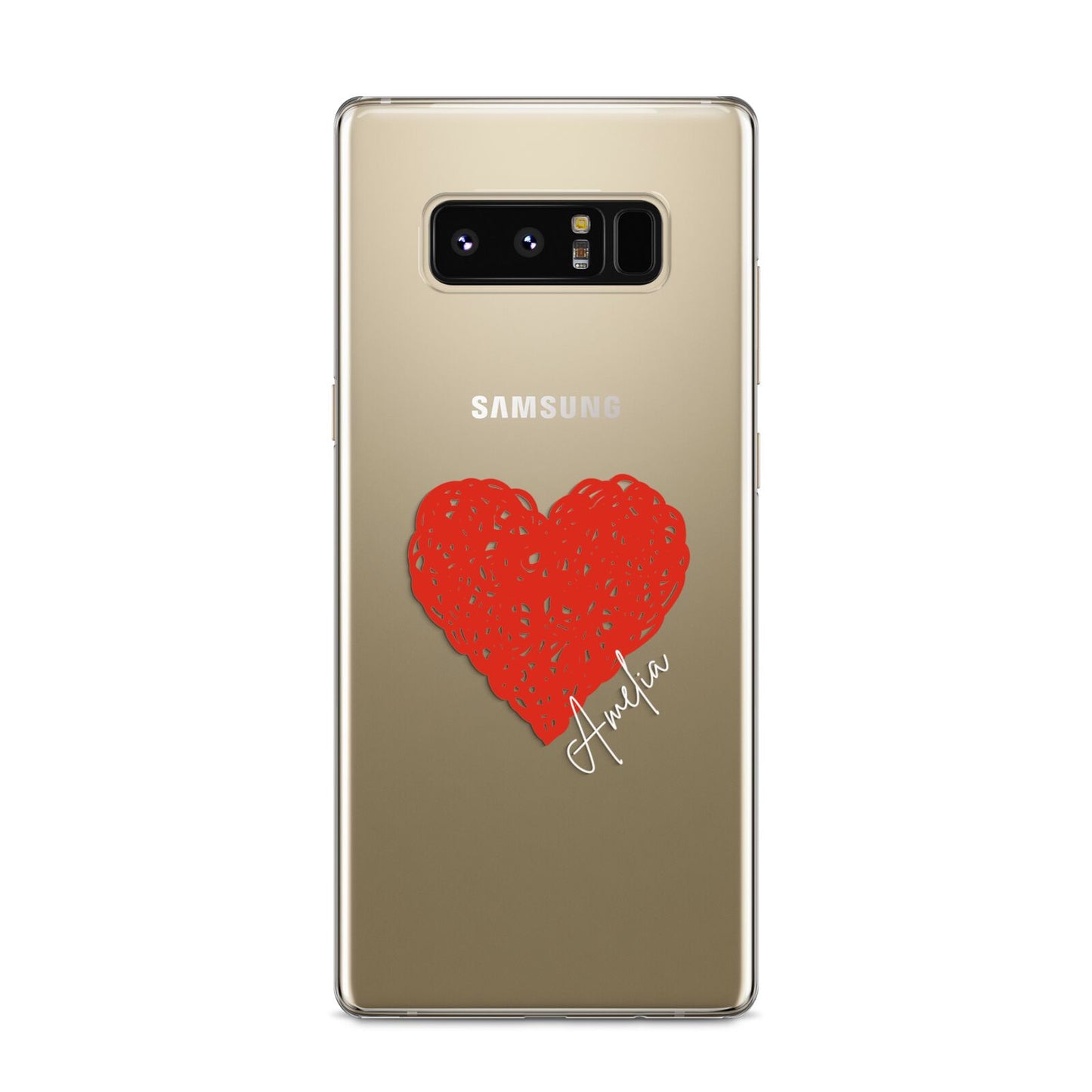 Custom Red Heart Samsung Galaxy S8 Case