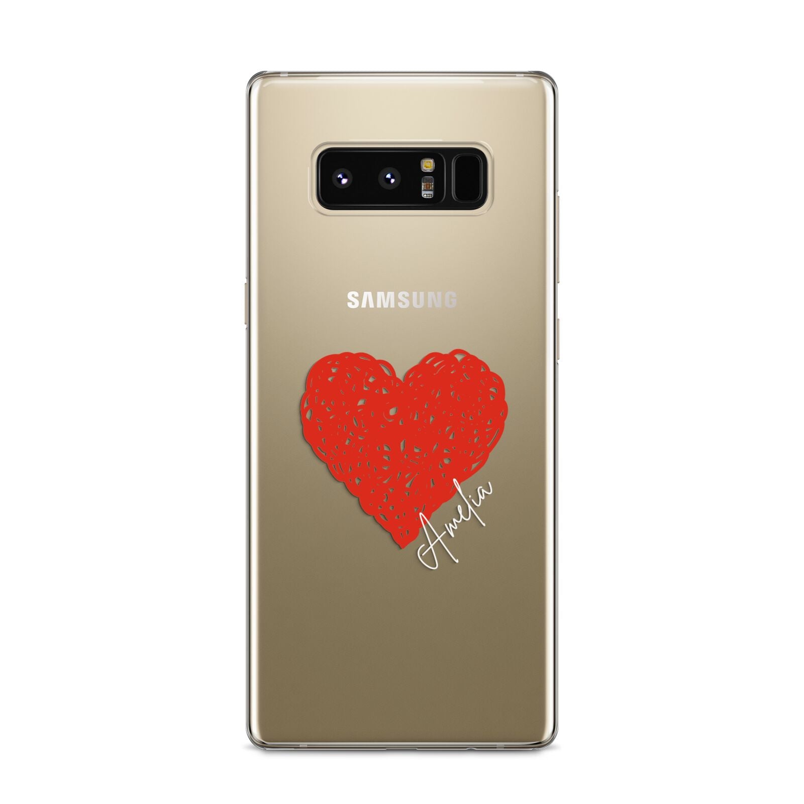 Custom Red Heart Samsung Galaxy S8 Case