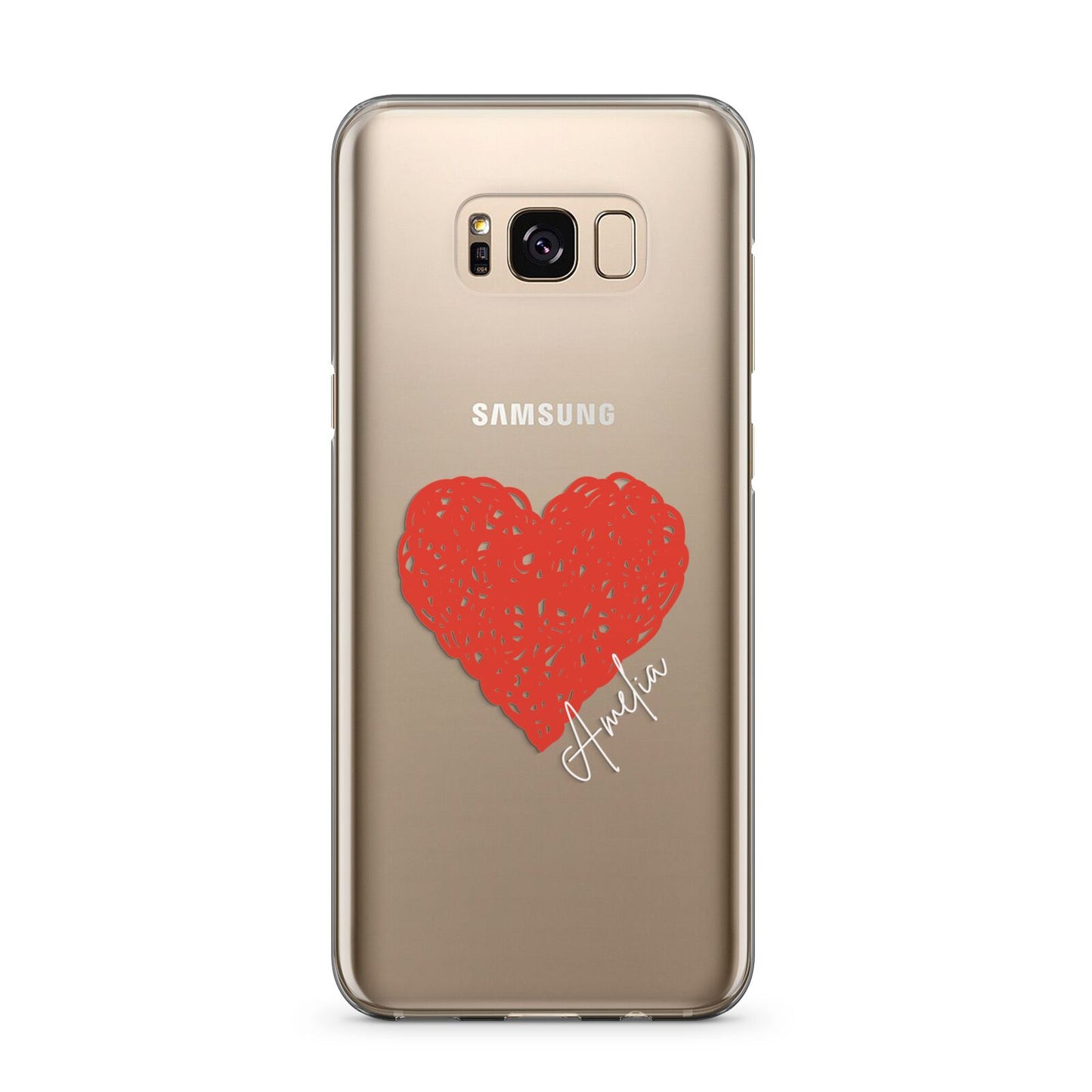 Custom Red Heart Samsung Galaxy S8 Plus Case