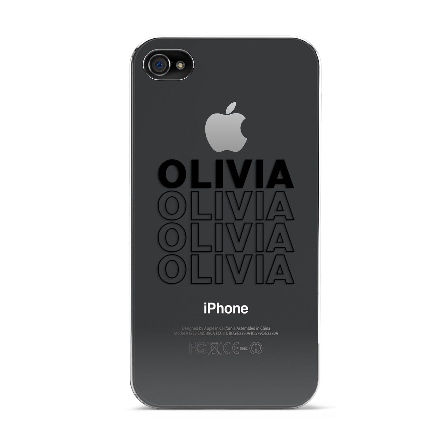 Custom Repeat Name Apple iPhone 4s Case