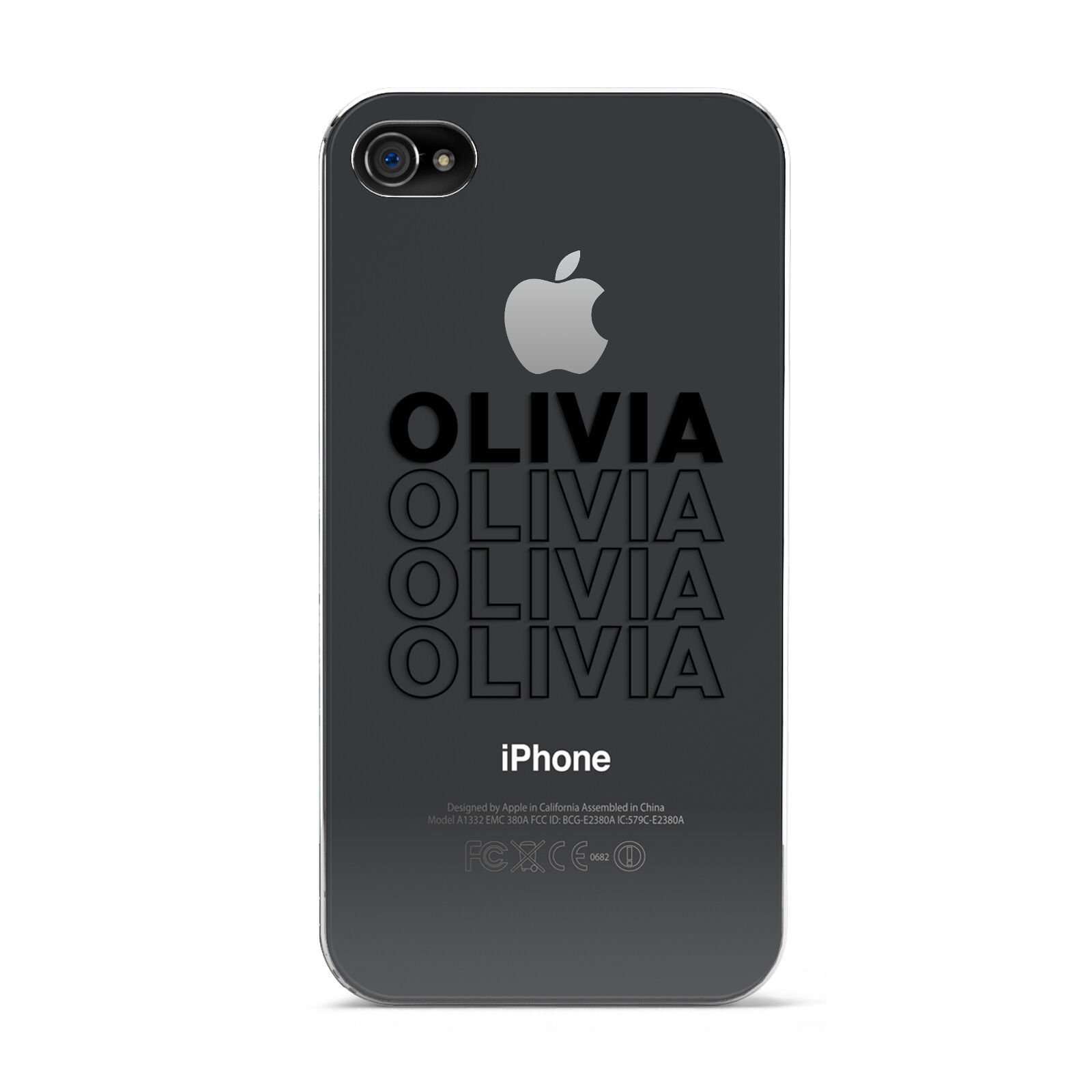 Custom Repeat Name Apple iPhone 4s Case